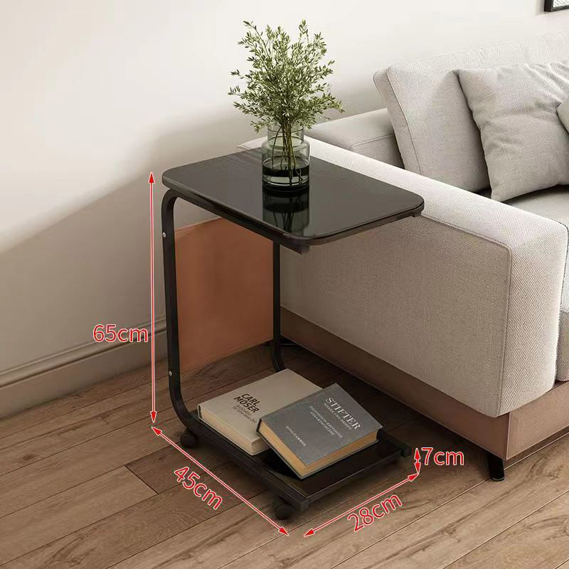 Side table, mobile coffee table, tea table, simple small table, mini corner, small square table, sofa side table, computer table, bedside table