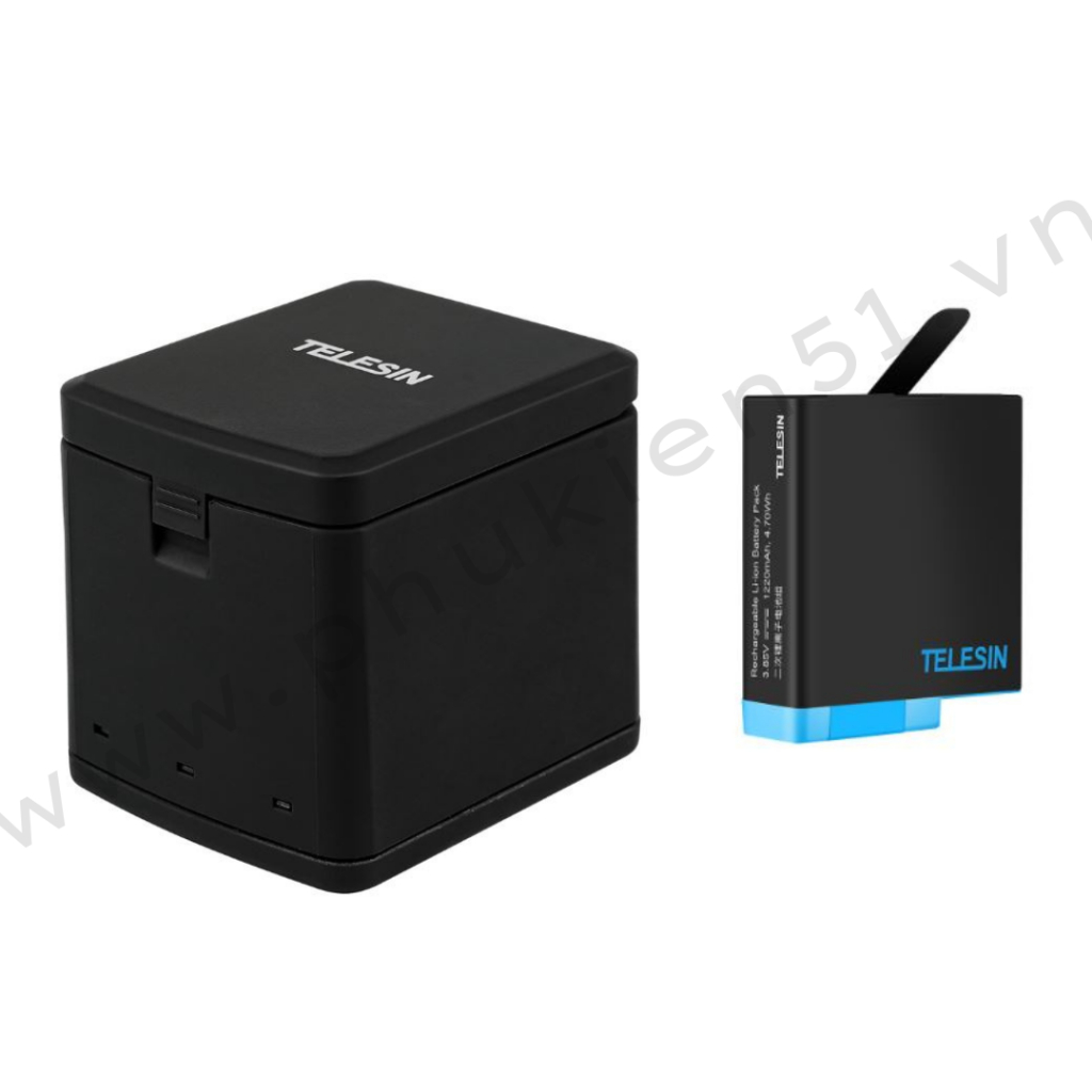 Telesin GoPro Hero 5 6 7 8 Black charging case
