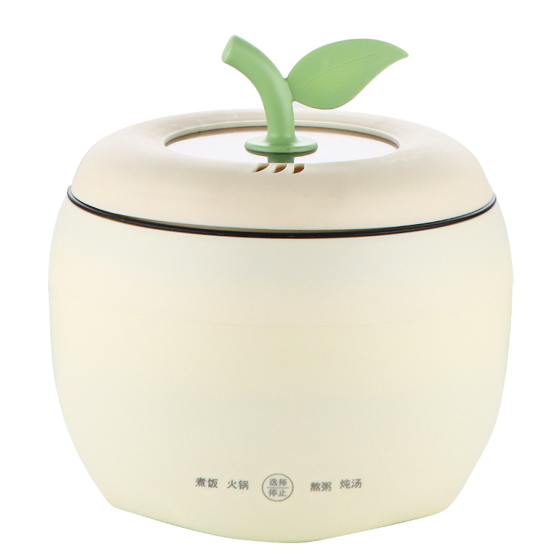 MiaXia Joy Apple-shaped electric cooker, mini electric cooker, multi-function rice cooker, smart instant noodle pot, non-stick pot