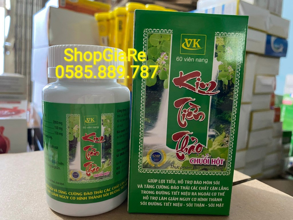 Kim tiền thảo chuối hột hỗ trợ giảm sỏi thận, sỏi bàng quang, sỏi mật, sỏi đường tiết niệu t