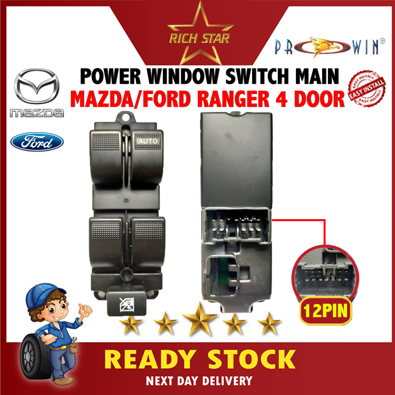 [Mazda/Ford Power Window Switch Main/AUTOMOBILE PART/MASTER/DRIVE SIDE