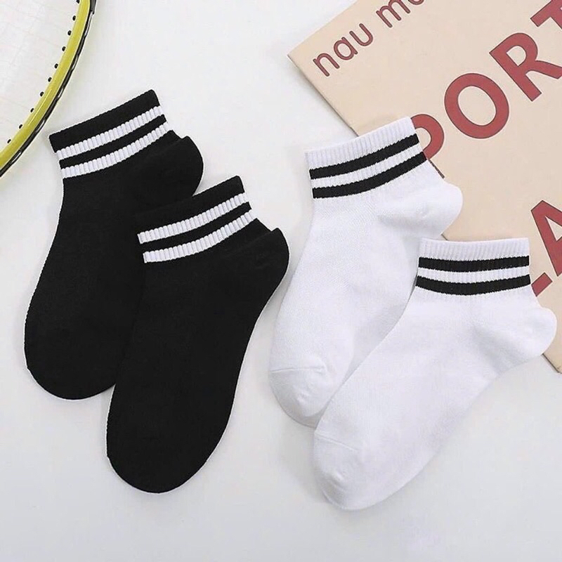 Set 10 đôi tất kẻ sọc Hàn Quốc được chọn màu
