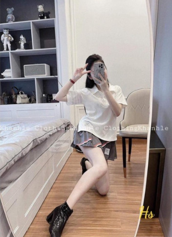 Áo polo cổ bẻ vạch tay HSU1