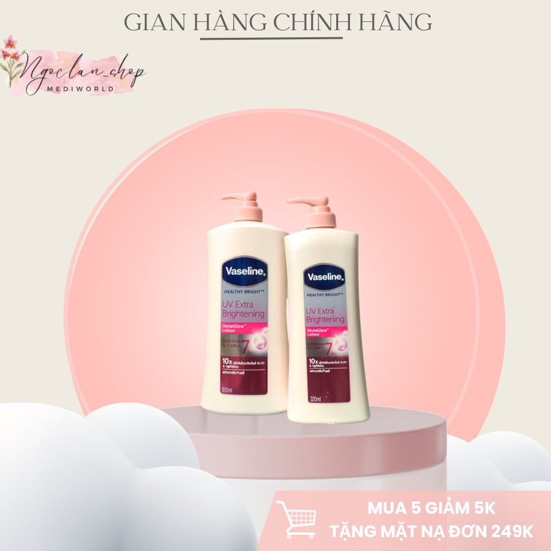 DƯỠNG THỂ TRẮNG DA VASELINE 10X 570ml UV Thái Lan