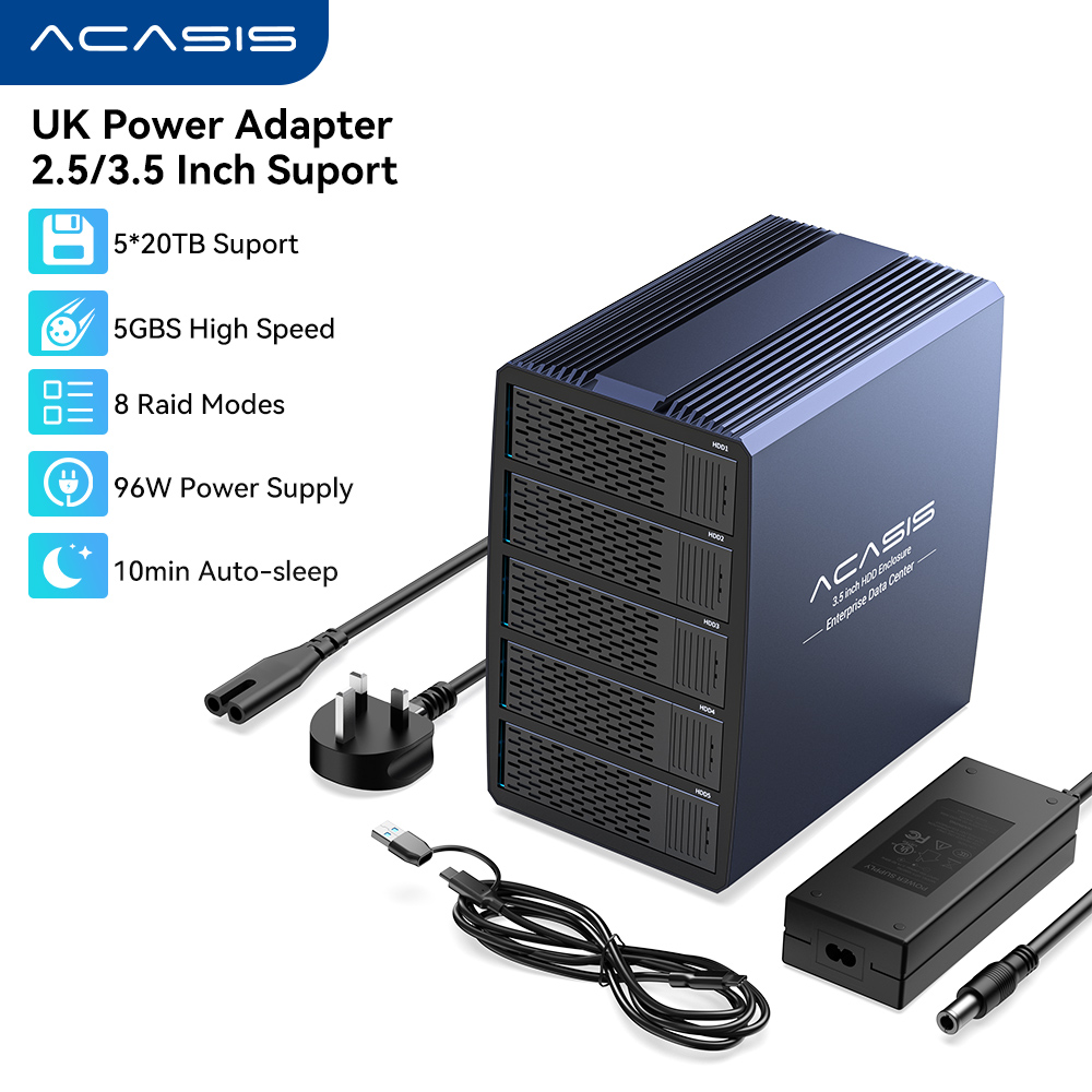 ACASIS Bay Enterprise RAID Storage Enclosure Array Modes 24TB