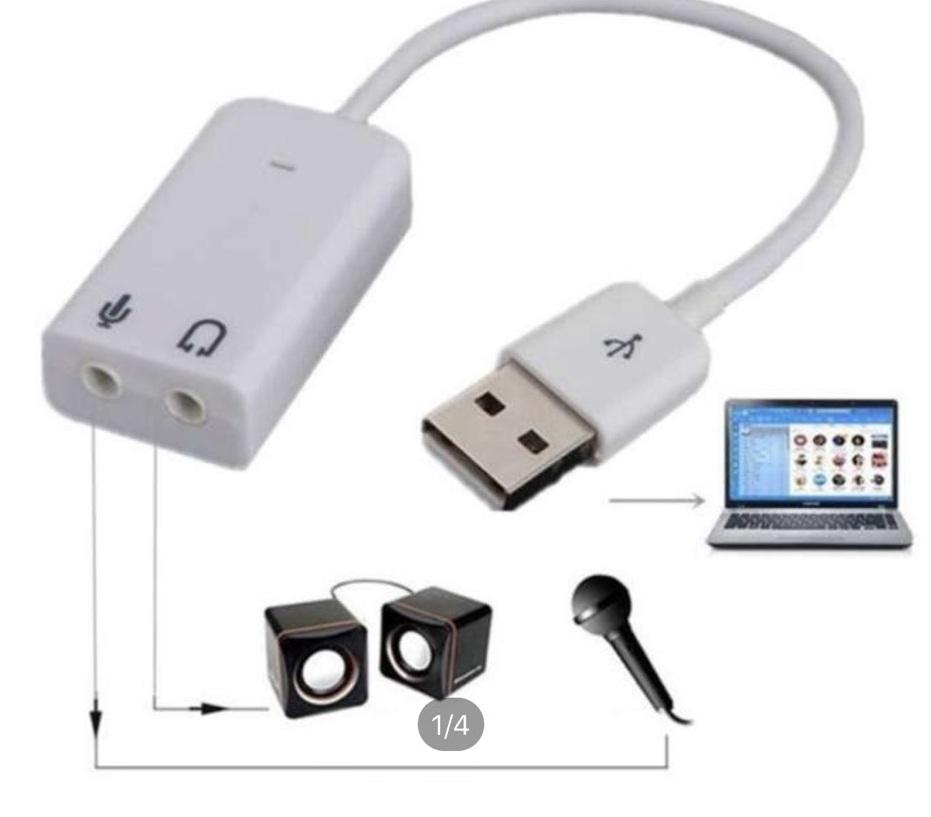 Usb ra Sound Có Dây 7.1 ( Cáp Chuyển Đổi Từ USB ra âm thanh và mic cổng 3.5)