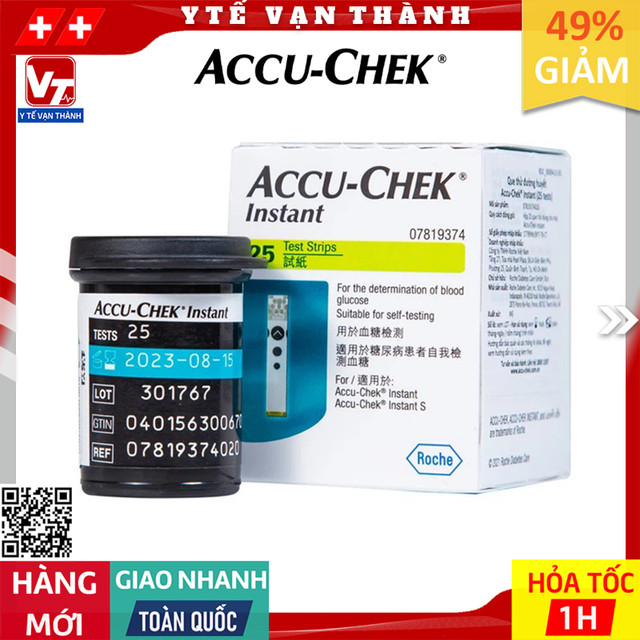 ✅ que thử đường huyết accu-chek instant | | -vt0293 - y tế vạn thành