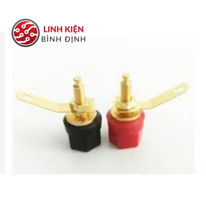 Cặp cọc loa đỏ đen ( 1 cặp )