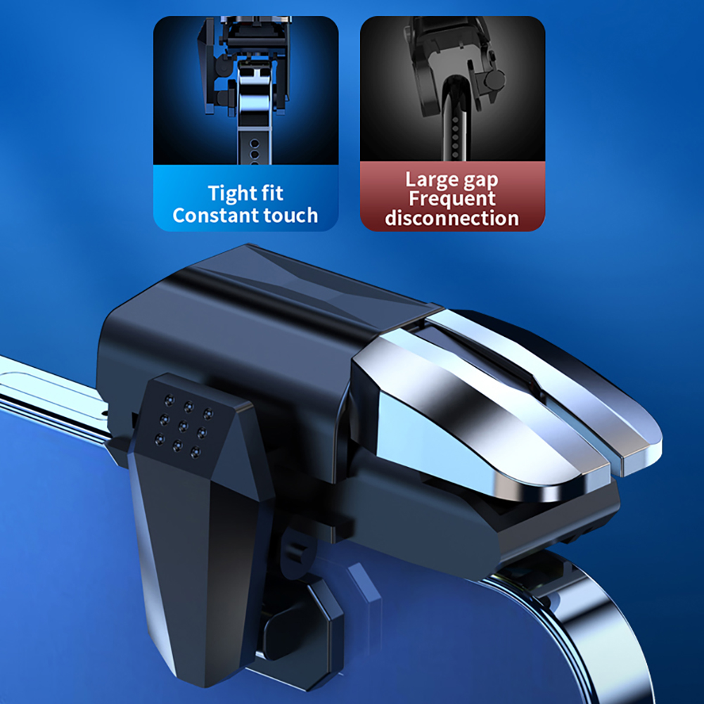 2pcs Mechanical 6 Finger Game Controller Key Button Sensitive Gamepad Key Button for Pubg Mobile