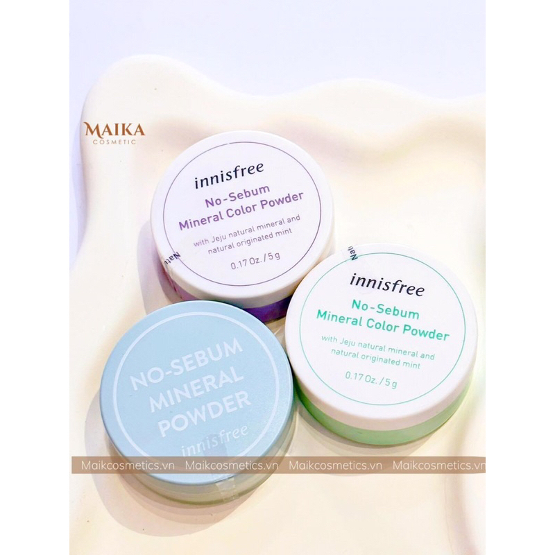 PHẤN PHỦ BỘT INNISFREE NO-SEBUM MINERAL COLOR POWER