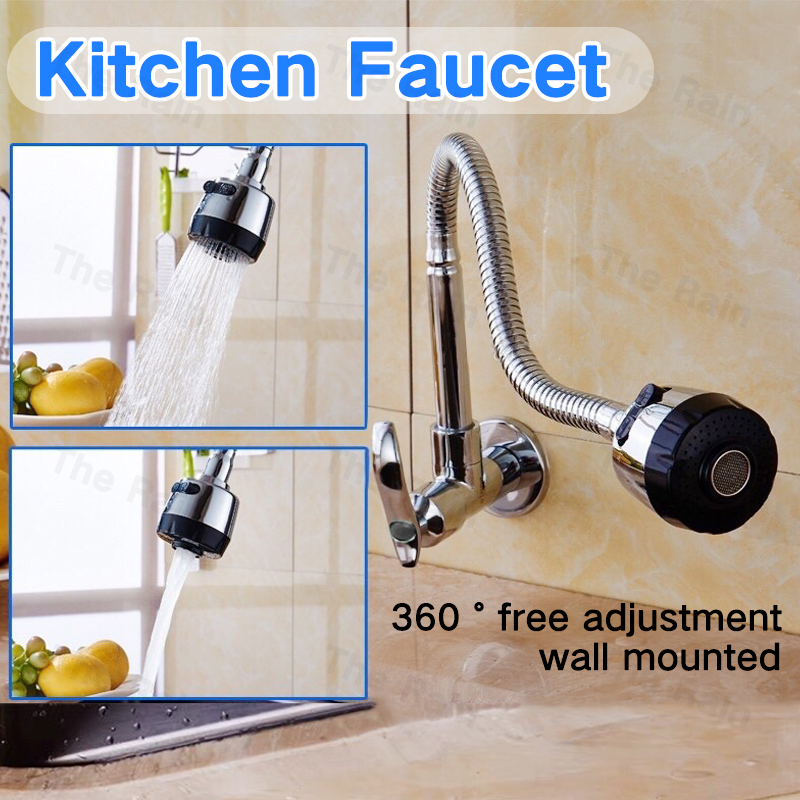 Rain 304 Stainless Steel Kitchen Faucet With Sprayer Faucet Sink&Water