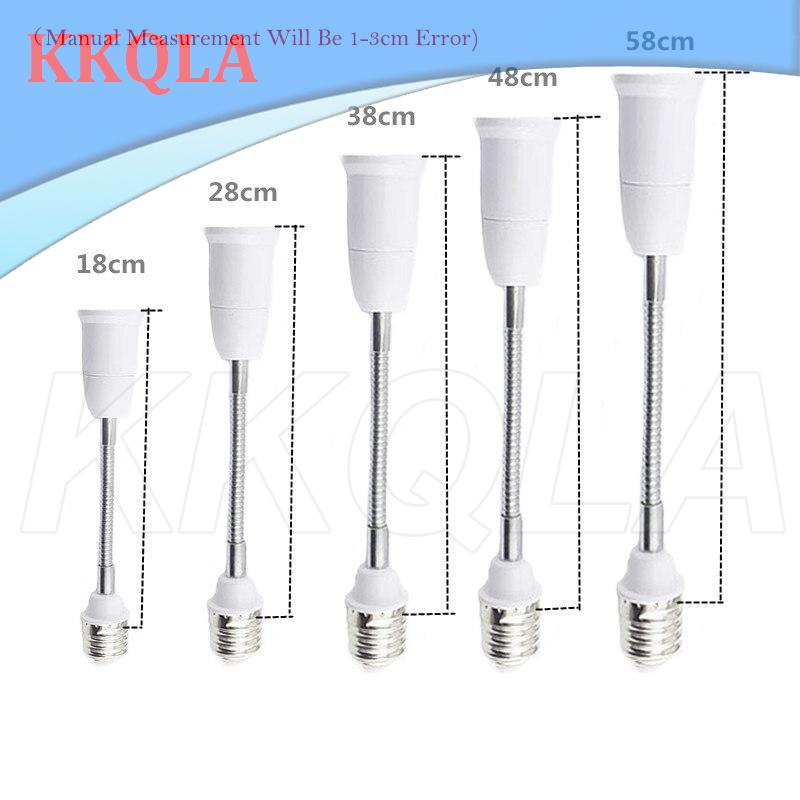 Đui Bóng Đèn LED E27 Sang E27 Linh Hoạt Với Bộ Chuyển Đổi Giá Đỡ Đèn Mở Rộng 18CM 28CM 38CM 48CM 58CM