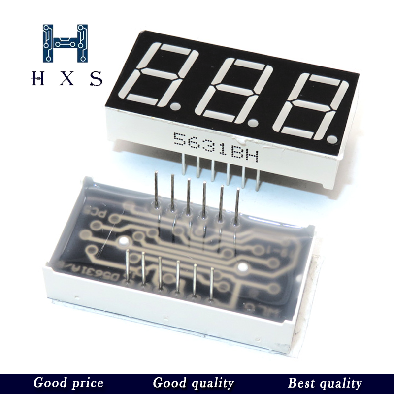 【GlobalTrendz】5PCS 0.56inch LED display 7 Segment 1Bit/2 Bit/3 Bit/4 ...