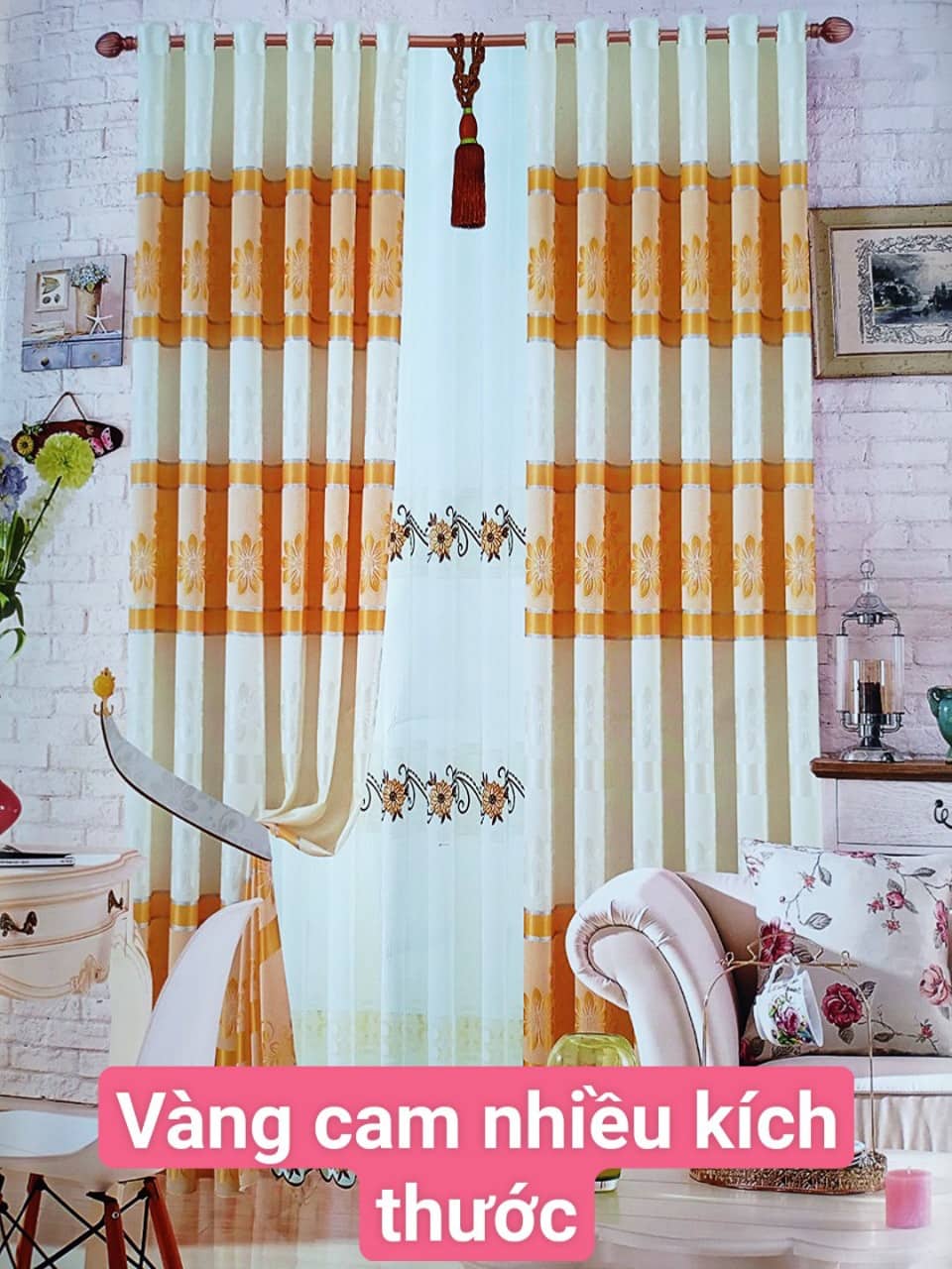 [HCM]Rèm Cửa Giá Rẻ Ngang 2m cao 2m7