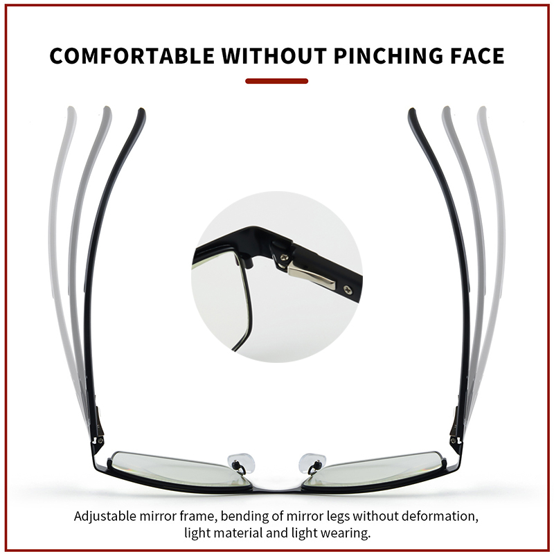 Kính Đọc Sách Hợp Kim Titan, Kính Mắt Nam Cận Thị Bản Lề Mùa Xuân Phong Cách Công Sở Tròng Kính 12 Lớp Chất Lượng Cao Với Lớp + 1.0 1.5 2.0 2.5 3.0 3.5 4.0
