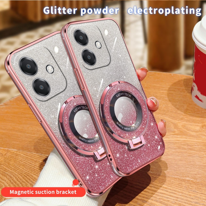 New Phone case OPPO A3X Back cover Fashionable Frosted Silicone Soft Dustproof Bracket Adsorb New Phone case OPPO A3X Back cover. 