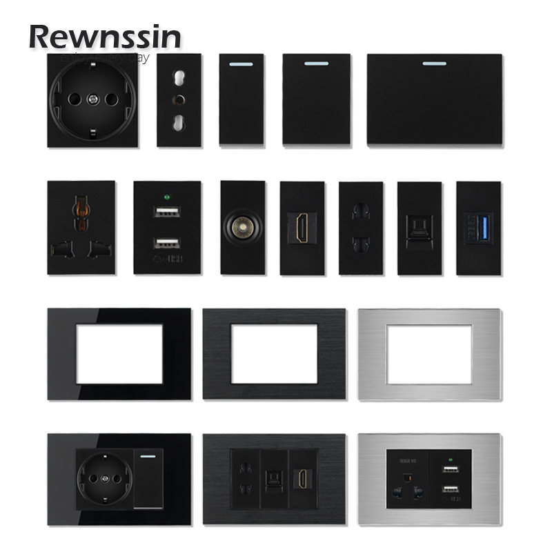 T1%20Series-DIY%20Combination%20Socket%20Brazil%20Socket%20118MM*75MM%20USB%20Fast%20Charging%20Modular%20Component%20Power%20Socket+TV%20RJ45%20HDMI%20-%20Image%202