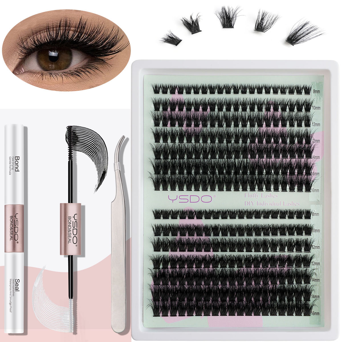 Kuying%20Fashion%20Lash%20Clusters%20Kit%20Individual%20Lash%20Extension%20Bond%20and%20Seal%20Glue%20Tweezers%20DIY%20Multi-type%20False%20Eyelashes%20Makeup%20Lash%20Applicator%20-%20Image%207