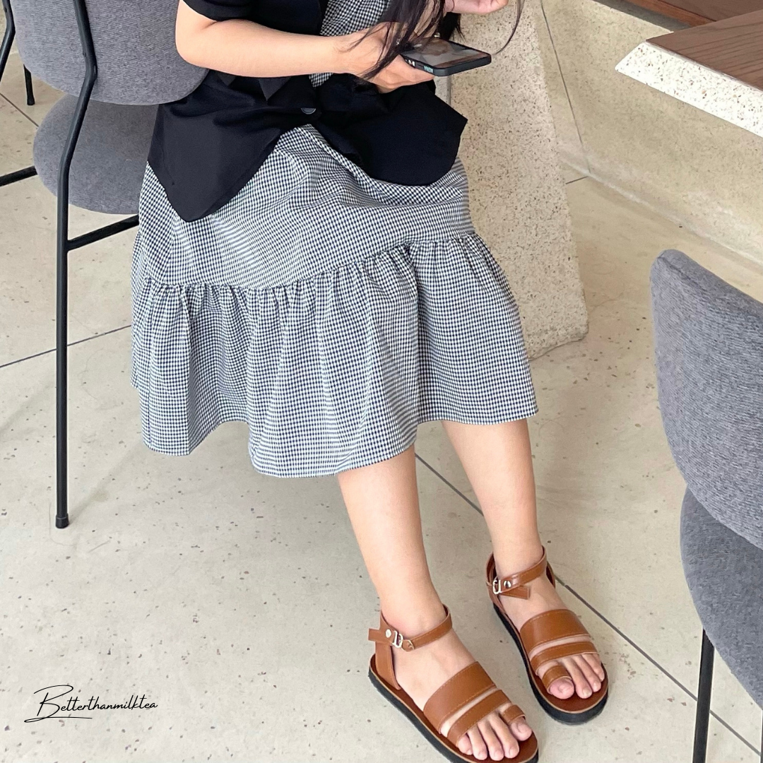Giày sandals xỏ ngón da mềm _ No.06
