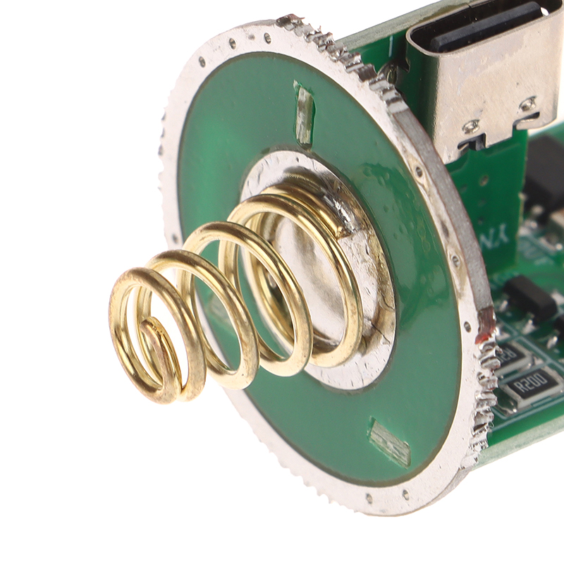 Flashlight Parts Switch Circuit Board 3.7V Type-C Micro USB Charging Port LED Driving Board With Charge Protection. 