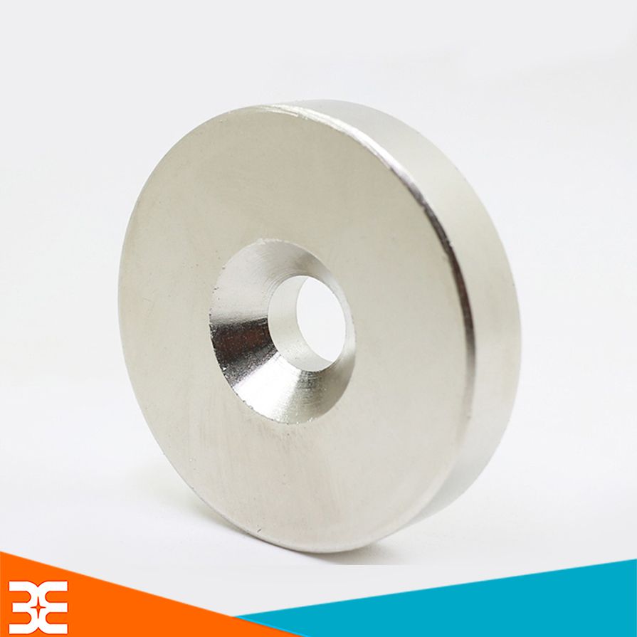 Nam Châm Đất Hiếm Tròn Có Lỗ 3mm