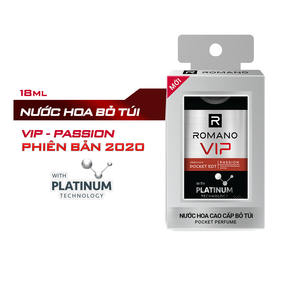 Combo 3 Nước Hoa bỏ Túi Romano Vip Passion 18ml/chai