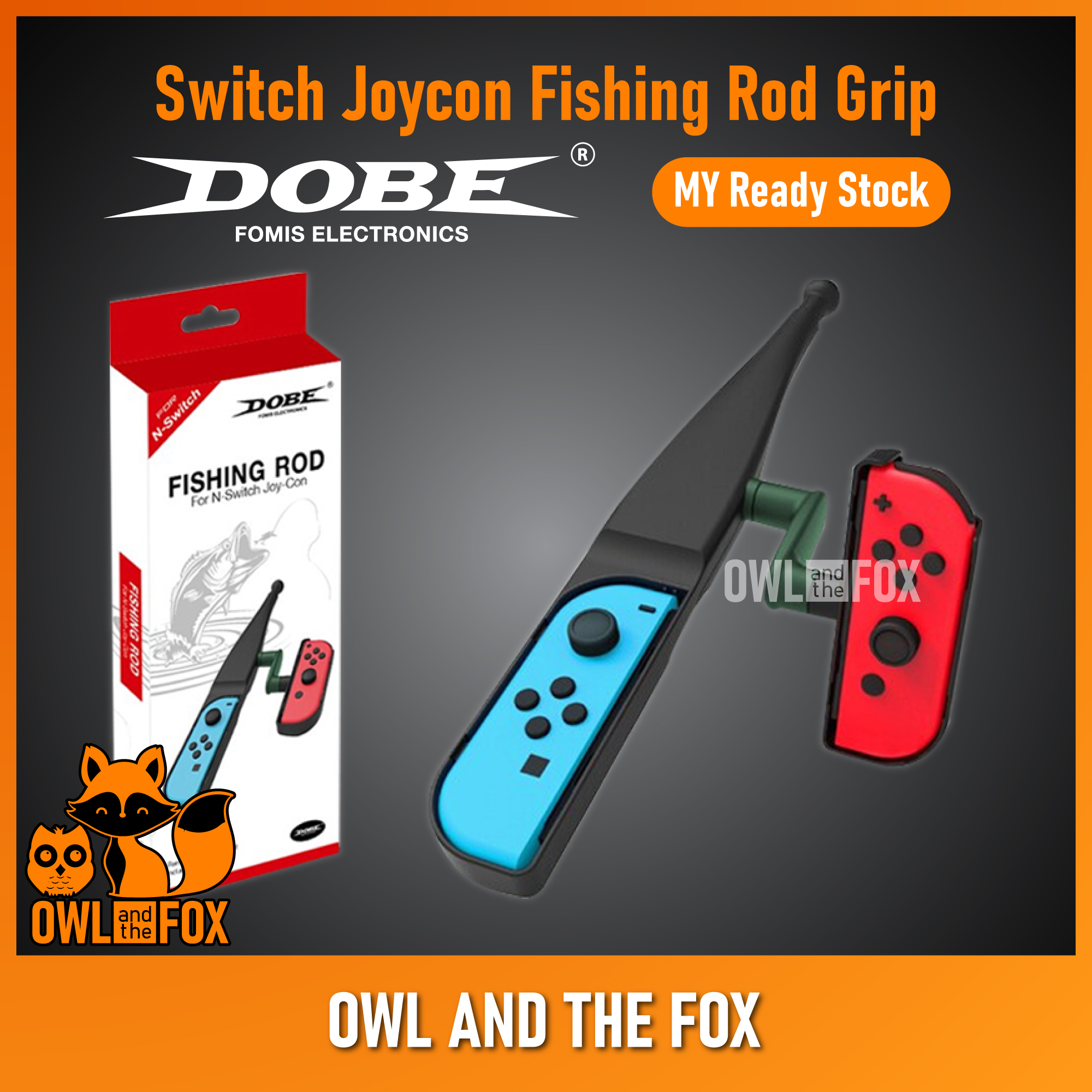 DOBE Nintendo Switch OLED Switch V1 V2 Fishing Grip Handle Holder Fishing  Rod TNS-1883