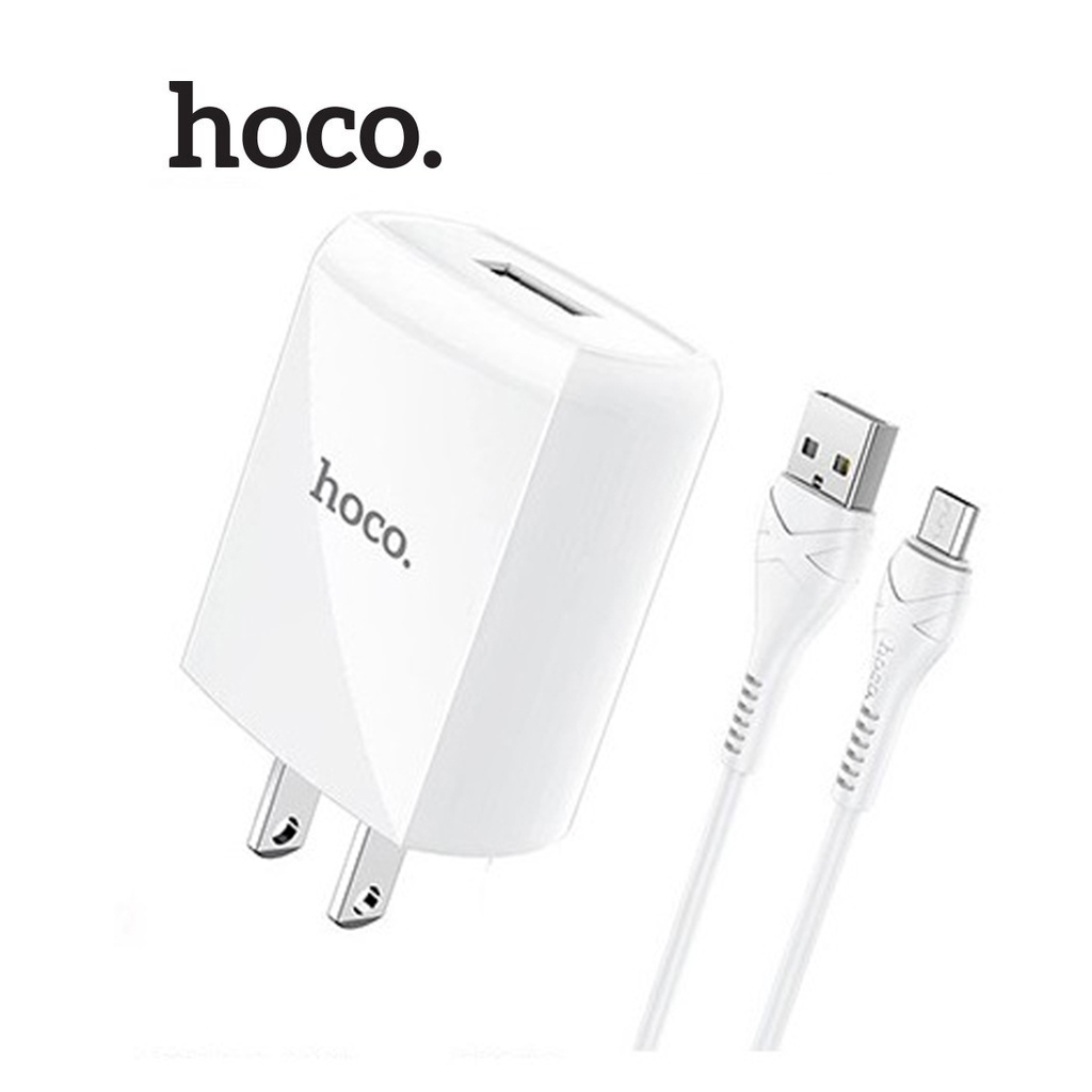 Bộ Sạc 2.4A Hoco DC13 Micro nhựa PC cao cấp 1 cổng USB cho Android