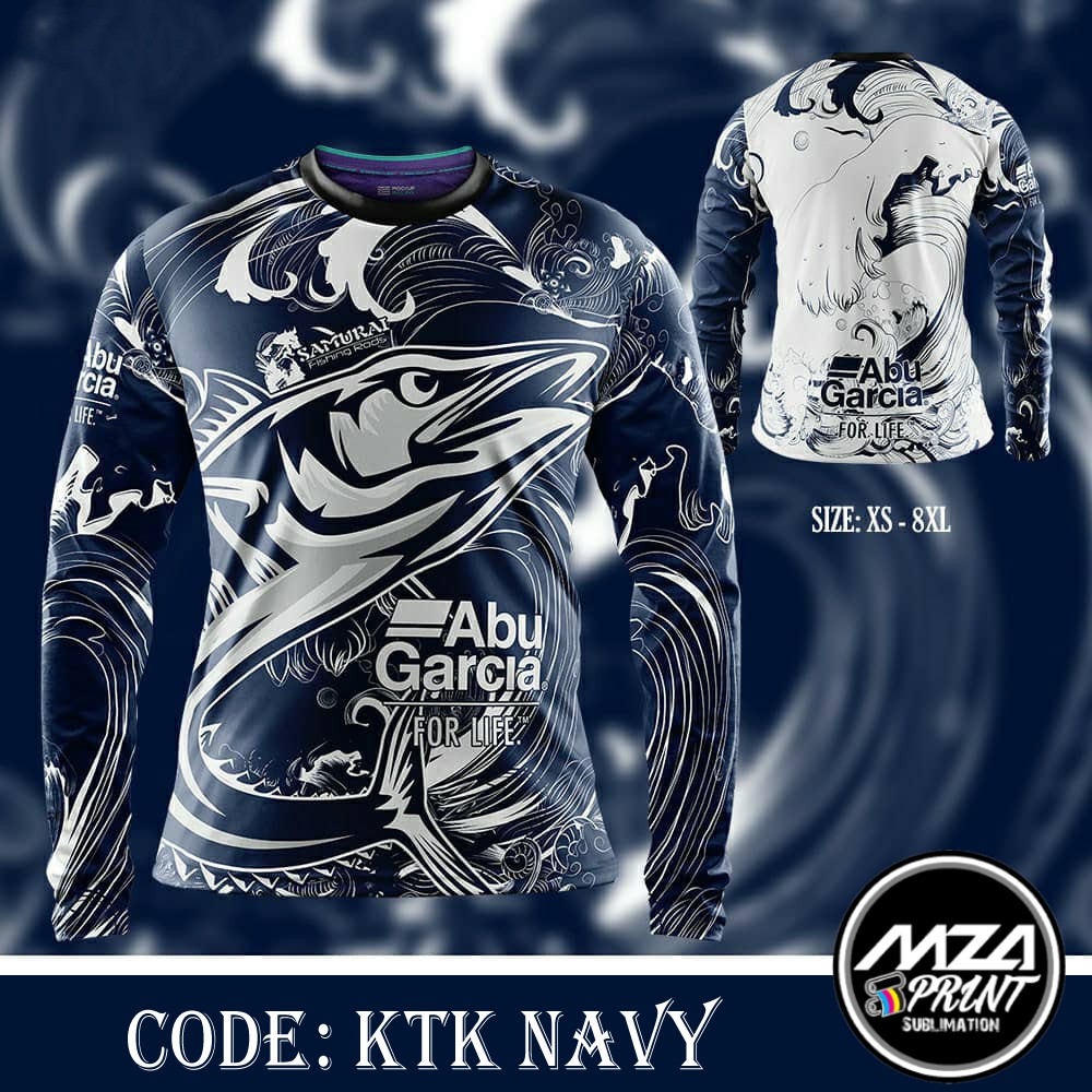 In stock] 2023 design Abu Garcia Edition Fishing Jersey OutFit Sublimation, Clothes Anti-UV fishing, Baju Pancing Long Sleeve