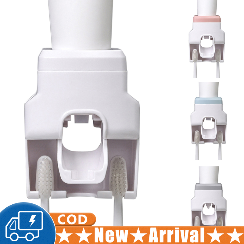 Bathroom Automatic Toothpaste Dispenser Waterproof Lazy Toothpaste Squeezer Toothbrush Holder Bathroom Products