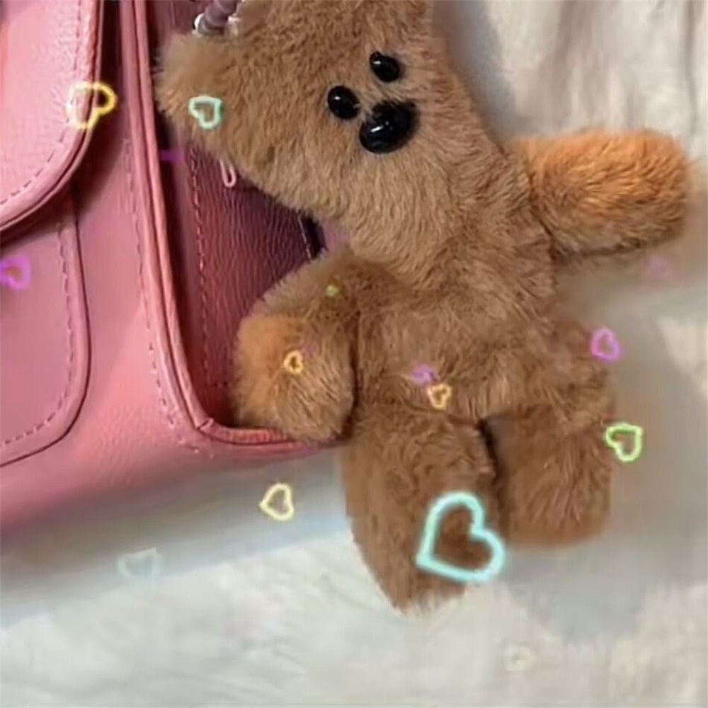 【Ready Stock】Plush Squeaky Teddy Bear Pendant Finished Mr. Bean Teddy Bear