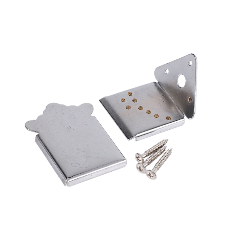2X Mandolin Tailpiece Bridge, Mandolin Guitar Tailpiece with Screws for 8 String Mandolin Guitar Musical Instrument Part