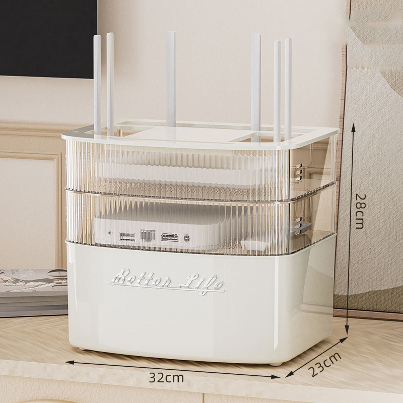 Storage box desktop cable socket light luxury living room storage rack Plastic