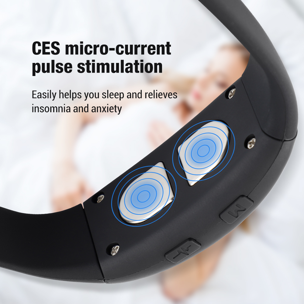 Hailicare Micro-current Intelligent Sleep Aid Low Frequency Pulse Stress Reduction Sleeping Apparatus Insomnia Physical Therapy Watch Wearable Sleeping Device Improve Mood Anxiety USB Charging