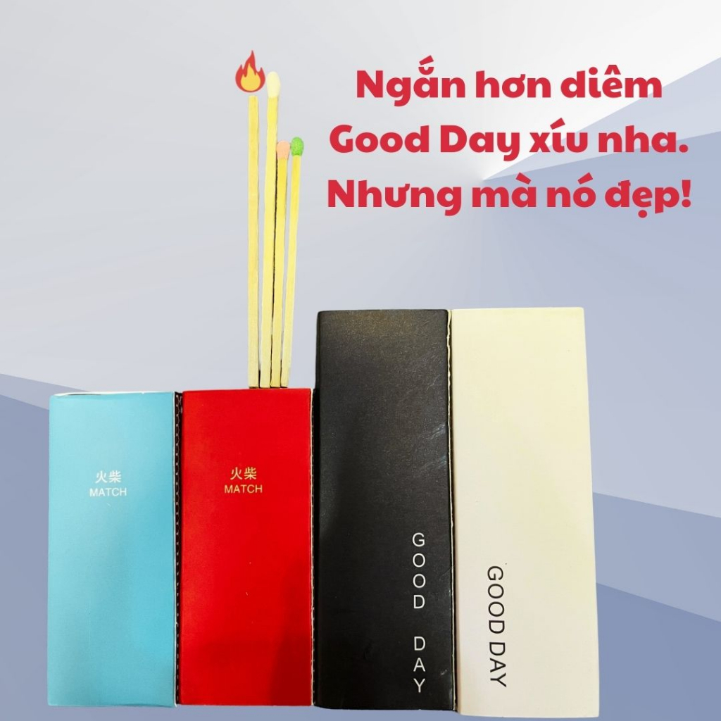 DIÊM DÀI ĐỐT NẾN THƠM NHIỀU MÀU SẮC