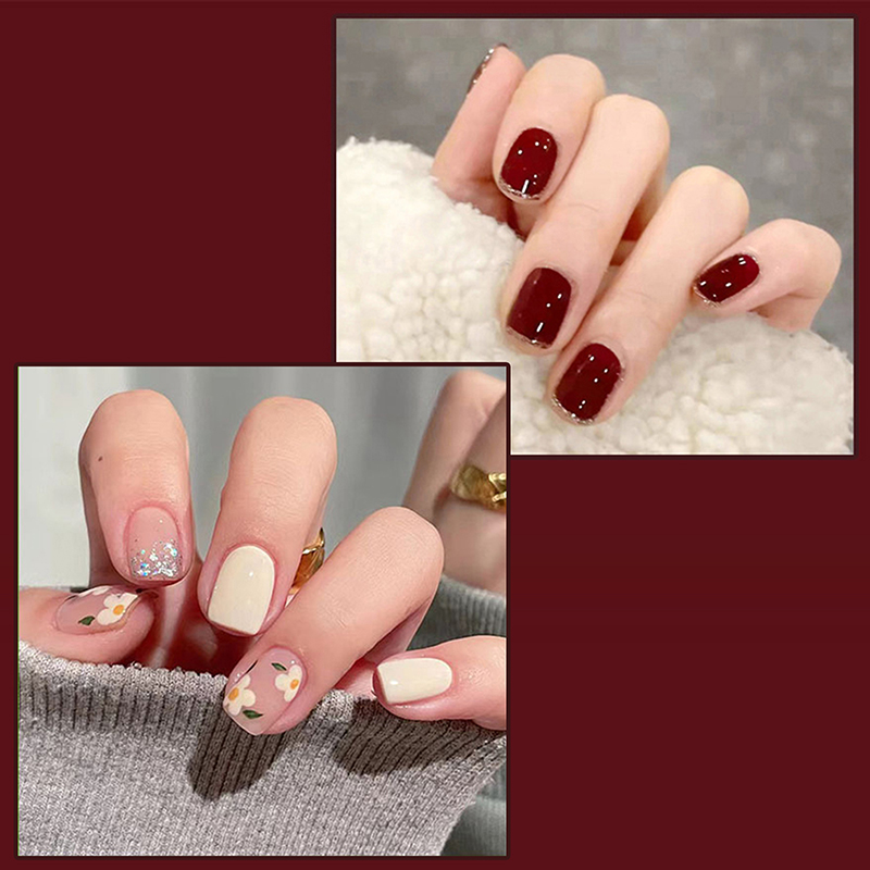 24Pcs%20Press%20On%20Nails%20Gel%20On%20False%20Reusable%20Fake%20French%20Solid%20Color%20Nail%20Tip%20Pri%20BAWEI%20%7CNew%20Fashion%20Korean%20style%20-%20Image%203