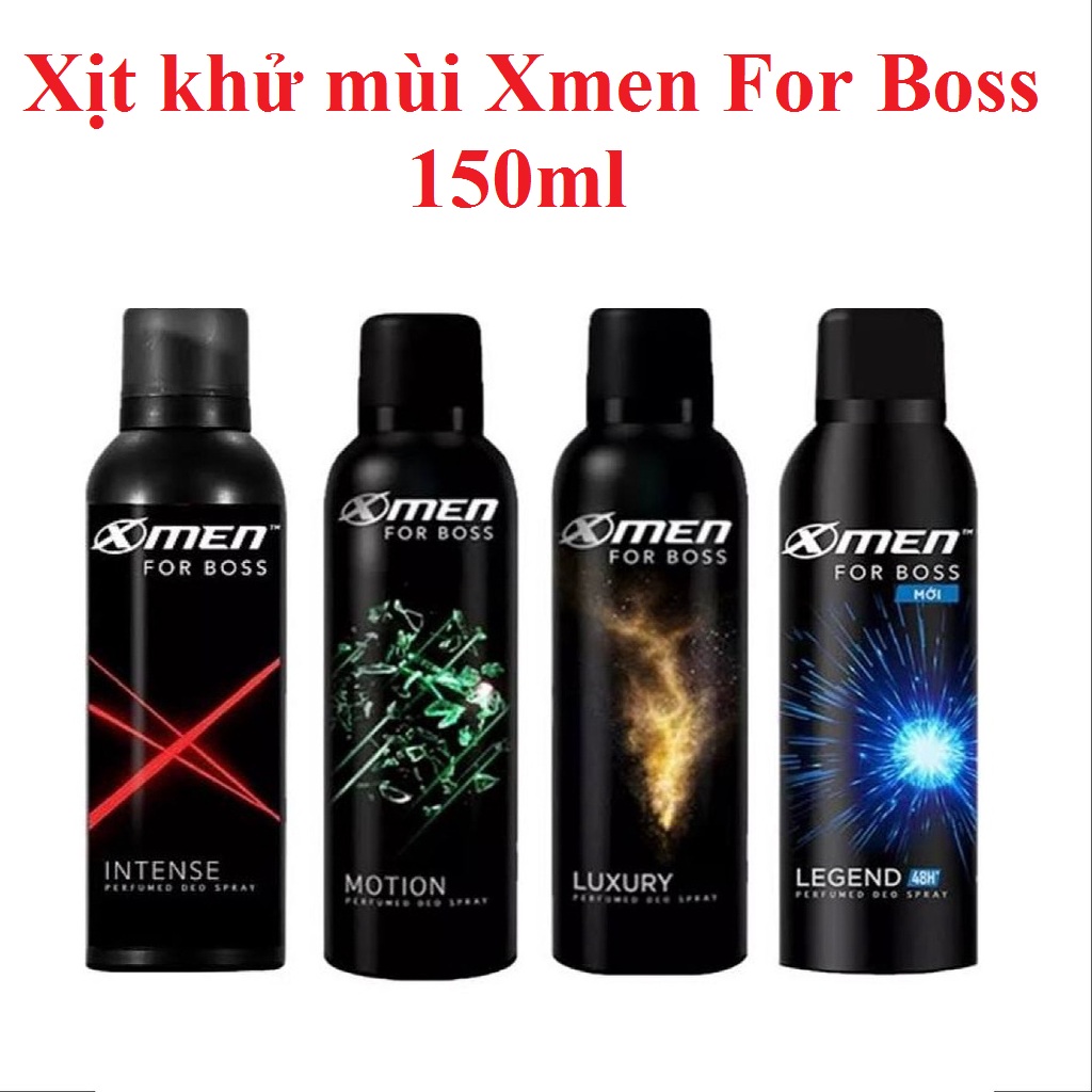 Combo Xịt 150ml+Lăn 40ml XMEN FOR BOSS INTENSE