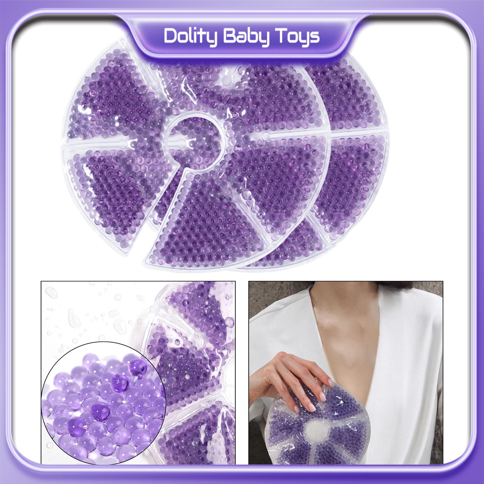 Dolity 2Pcs Breast Ice Packs Reusable Breastfeeding Hot and Cold Breast Packs