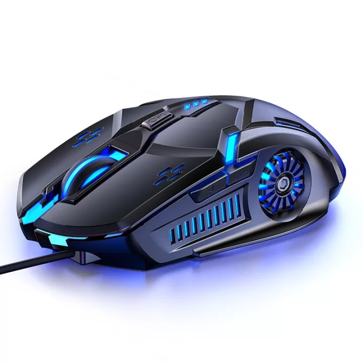 JTKE Chuột chơi game 7 Đèn nền màu USB có dây im lặng 3200dpi chuột cho máy tính xách tay PC
