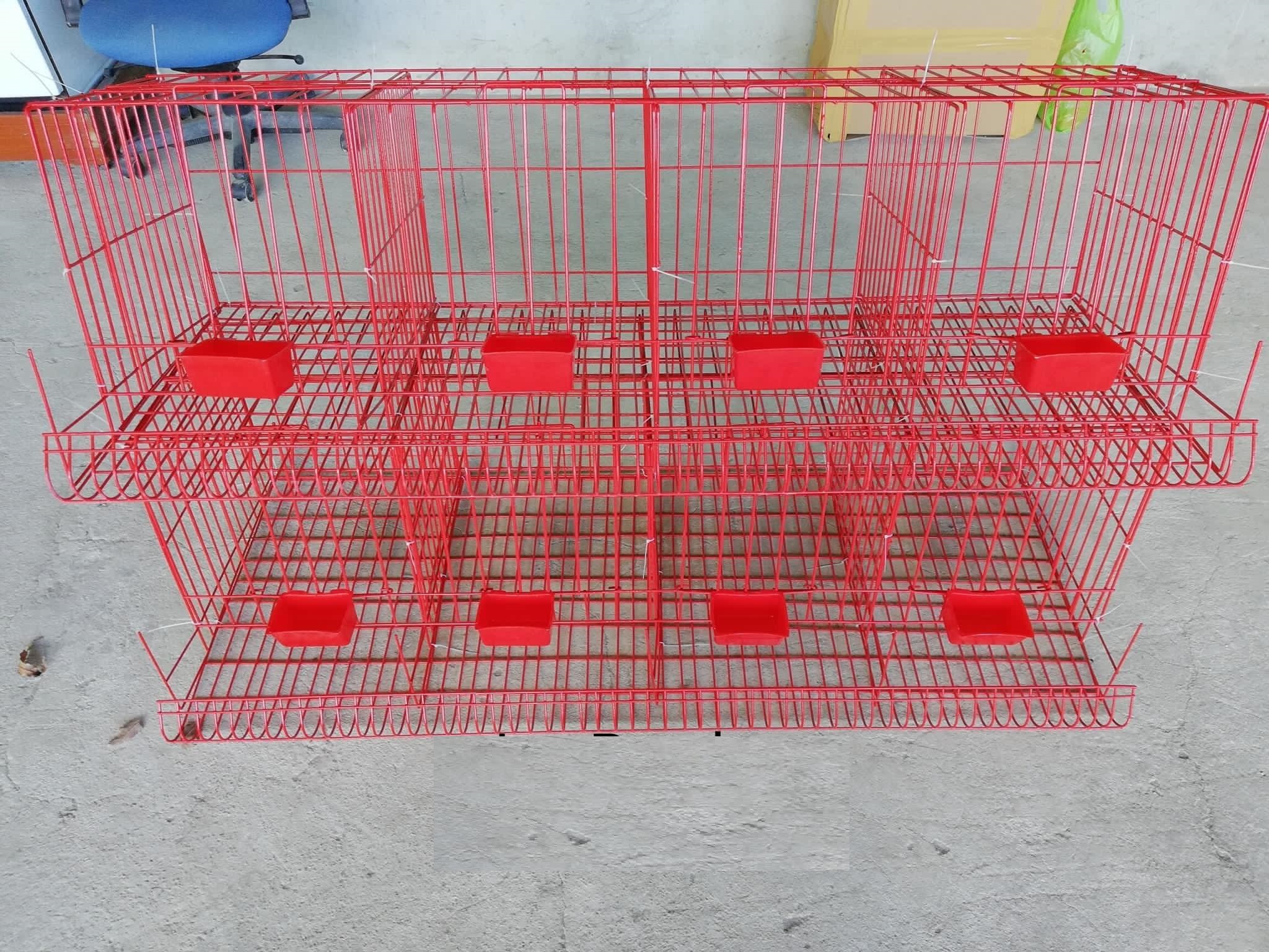 Battery Cages 4 Doors Coated Red Lazada PH