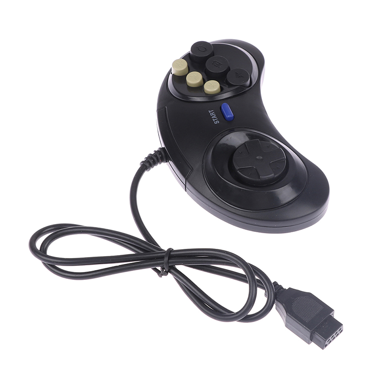 ZTHOME Classic Wired 6 Buttons Joypad Handle Game Controller For SEGA MD2 Mega Drive