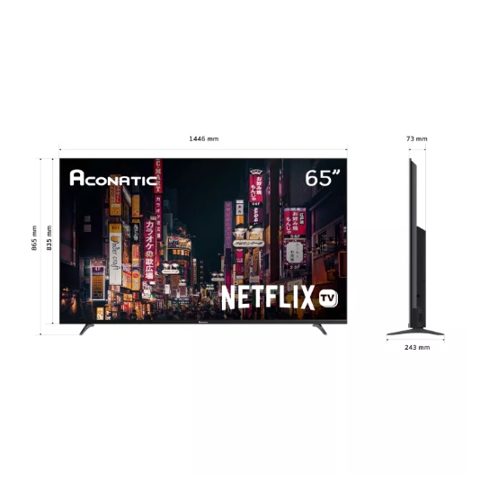 Aconatic ขนาด 65 นิ้ว 4K SMART TV สมาร์ททีวี รุ่น 65US534AN (Netflix License)