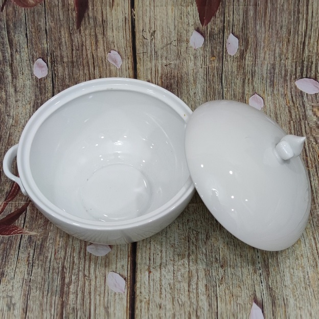 thố cơm trắng sứ Minh Long - thố cơm sứ trắng Minh Long