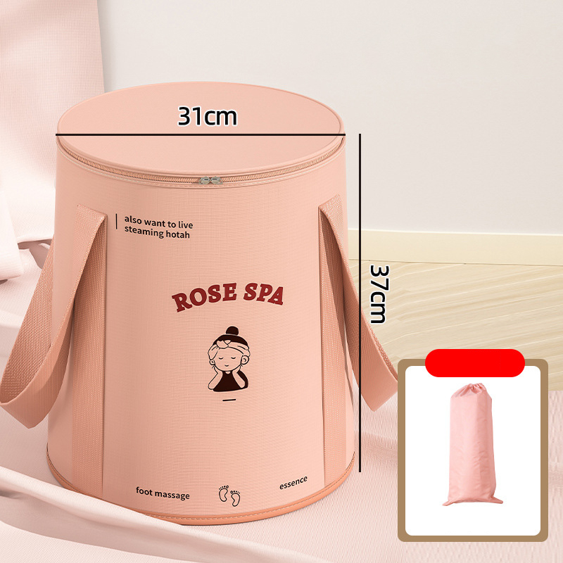 Foldable foot soak bag Foot wash basin deep bucket over calf dormitory fumigation foot soak bucket home portable