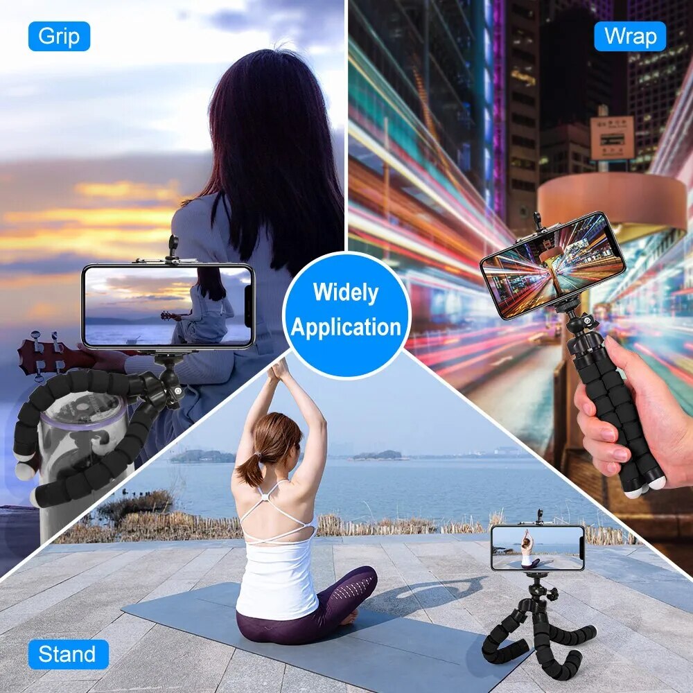 Sponge Tripod Octopus Bracket Universal Phone Sponge Tripod Octopus Sponge Mobile Phone Holder