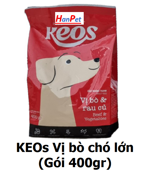 Hanpet - KEOS thức ăn chó dạng hạt cao cấp (nhiều loại) thức ăn dành cho chó mọi lứa tuổi