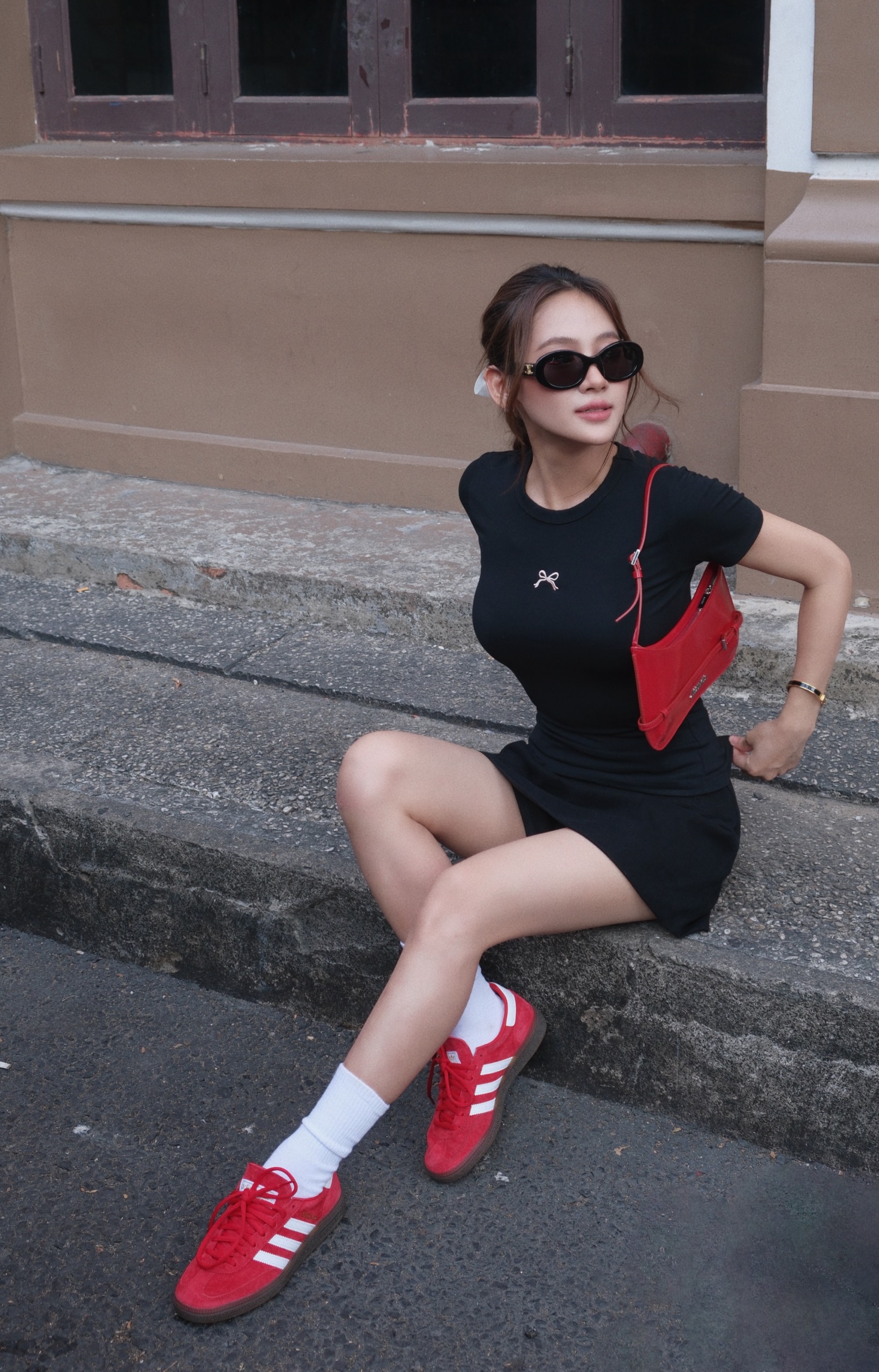 Áo thun tay ngắn ôm nơ COCOBEBE NICO TOP