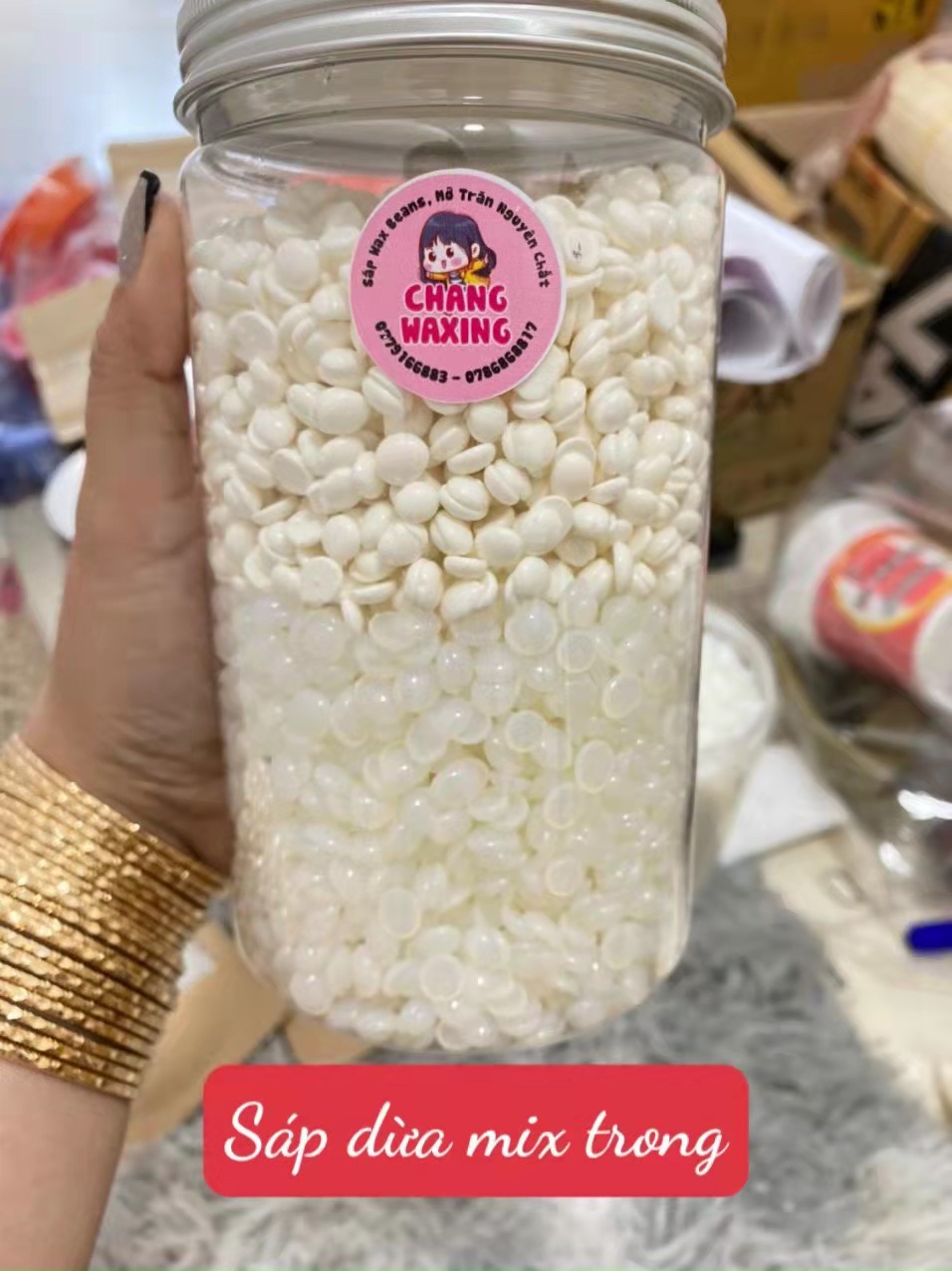 500g SÁP WAX LÔNG HARD BEANS NHẬP KHẨU