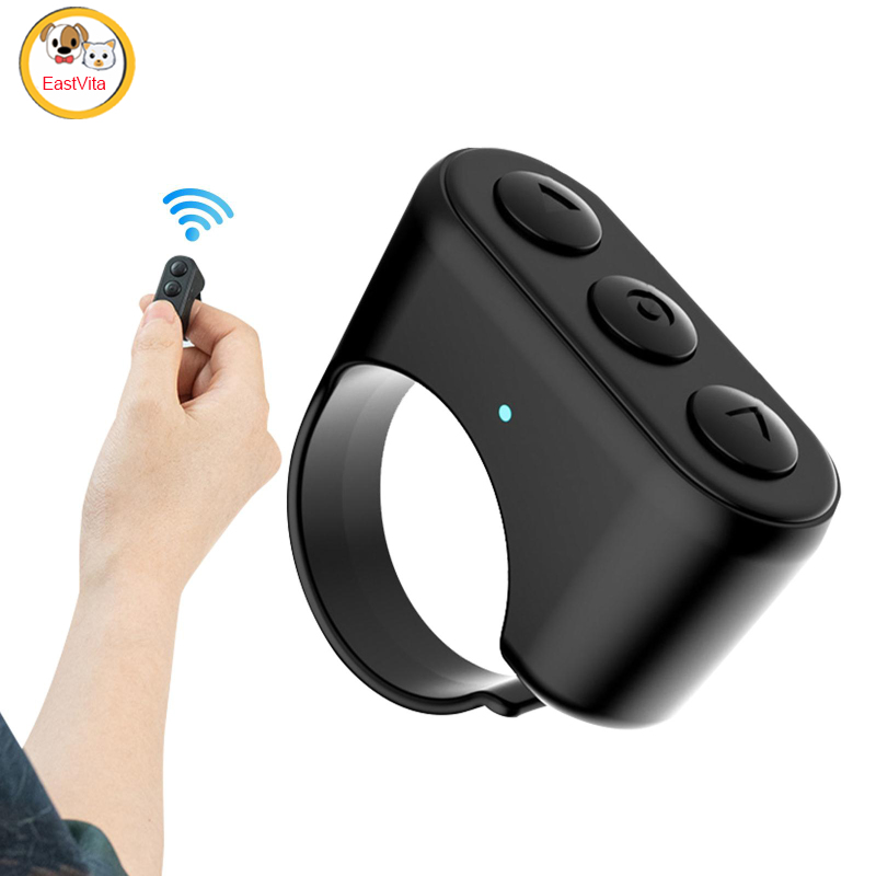 Bluetooth-compatible Remote Control Page Turner Compatible For Tik Tok Mobile Phone Remote Shutter Selfie Button