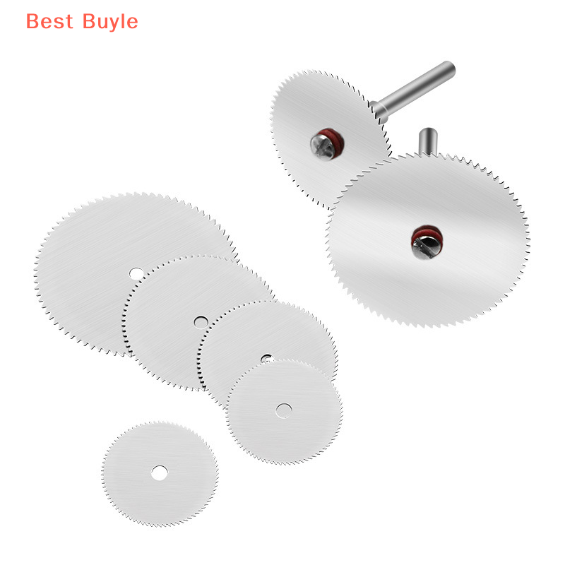 11PCS Kit Mini Circular Saw Blade Electric Grinding Cut Cutoff Mandrel Set